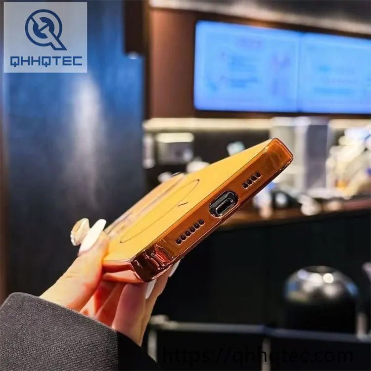 clear glass lens magsafe case