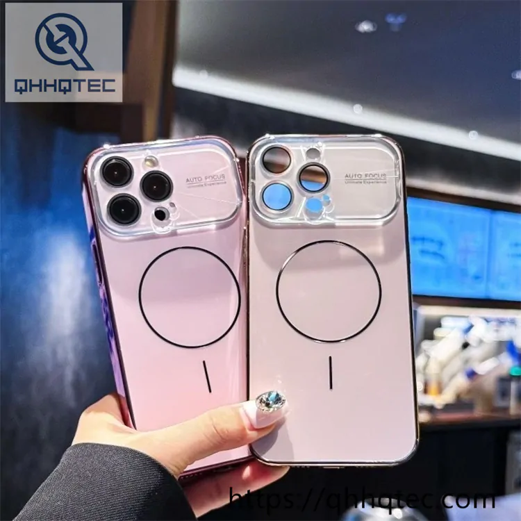 clear glass lens magsafe case