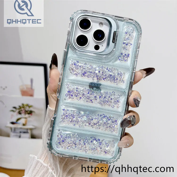 dyed down jacket 3 in 1 glitter case holder