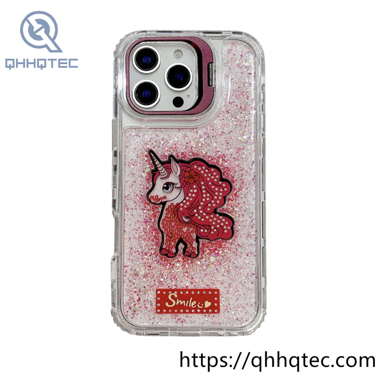 unicorn shiny 3 in 1 case holder