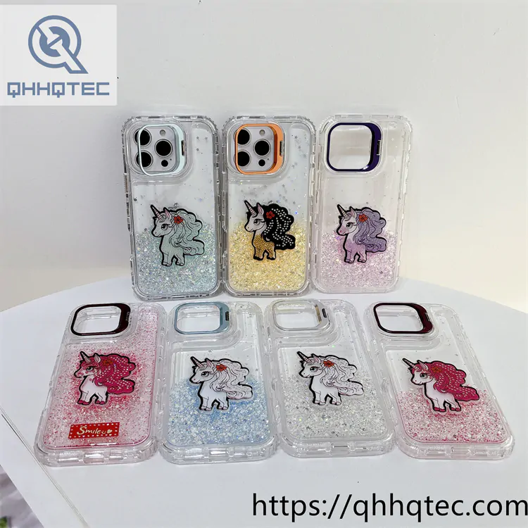 unicorn shiny 3 in 1 case holder