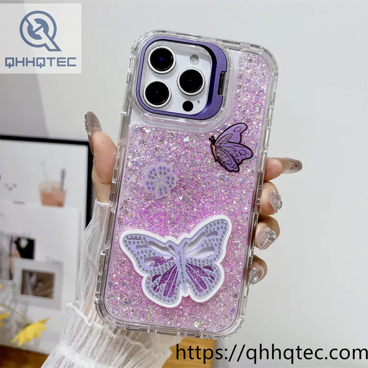 hollow butterfly rocking 3 in 1 case