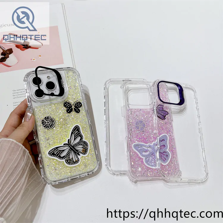 hollow butterfly rocking 3 in 1 case
