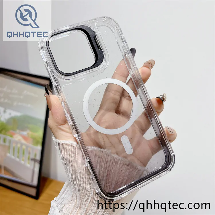 color gradient 3 in 1 glitter case