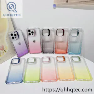 color gradient 3 in 1 glitter case