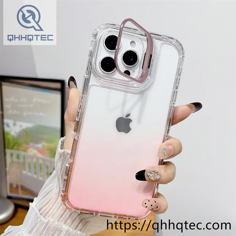 color gradient 3 in 1 glitter case